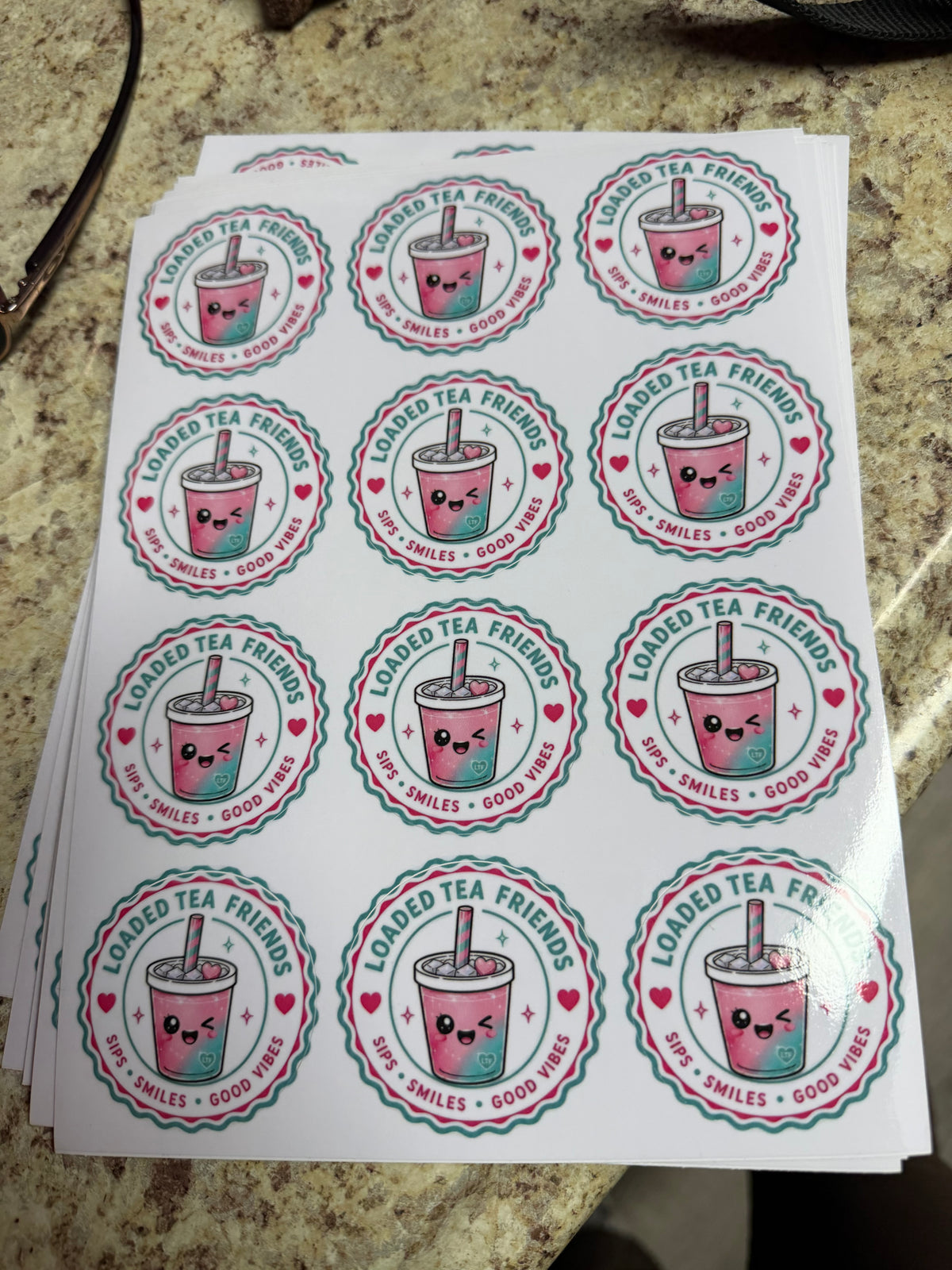 Loaded Tea Friends Stickers